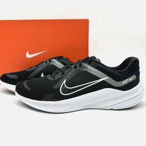 Men’s Nike Quest 5 Running Sneakers DD0104-001 Black White Smoke Grey Size 15
